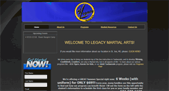 Desktop Screenshot of legacyblackbelts.com